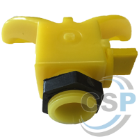 ADJUST FLOW 3/4" BSP INLET YELLOW PLASTIC NOZZLE